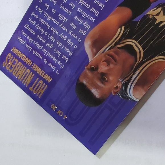 3/$15.00. Flair Anfernee "Penny" Hardaway Hot Numbers #4 of 20 Orlando Magic - Picture 5 of 5